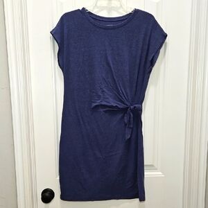 Aeri Casual Tie Front Detail T-shirt Dress